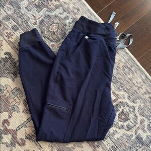 Figs navy blue jogger scrubs
